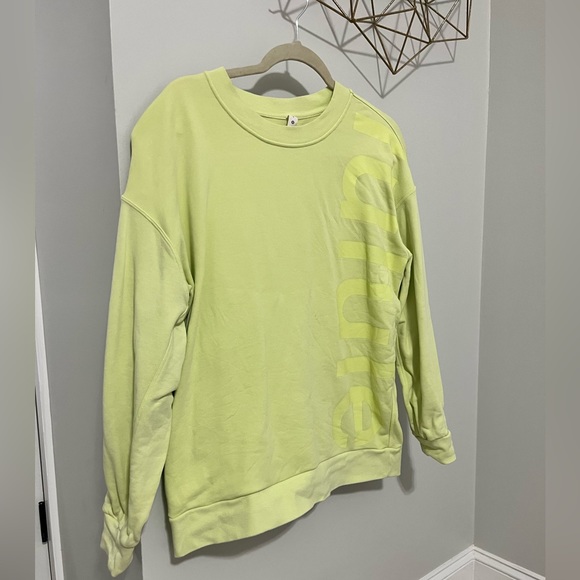 LULULEMON “PERFECTLY OVERSIZED CREW” - Crispin Green - Size 4 - Picture 2 of 4
